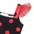thumbnail image 4 of TiaoBug Toddler Girls Polka Dots Tutu Dress Birthday Party Gown Halloween Fancy Dress Black 2-3, 4 of 5