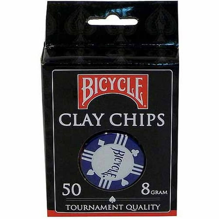 Bicycle Clay Poker Chip Set, 50-Count (Best Clay Poker Chips)