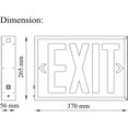 New York Approved Emergency Exit Sign, Red Exit Sign with Steel Housing