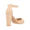 thumbnail image 3 of Women Point Toe Chunky Heeled Pumps Ankle Strap Pumps High Heel Ankle Strap Pump, 3 of 5
