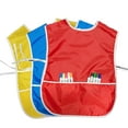 thumbnail image 1 of 3PCS Kid's Apron Waterproof Wearable Painting Apron Art Smock Craft Apron, 1 of 8