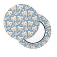 thumbnail image 2 of Disketp Funny Cute Healthy Teeth Funda Redonda para Taburete, Funda de Cojín para Silla de Bar Suave y Elástica-12 inch, 2 of 7