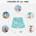 thumbnail image 6 of Kids' Beach Pants Comfortable Swim Trunks Cyan-blue Flashing Pattern Shorts for Pool Vacation and Lounge Wear Large, 6 of 8