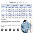 thumbnail image 3 of WULMLEO Waffle Knit Hoodies for Men Full Zip Drawstring Hooded Sweatshirts with Pocket Lightweight Loose Fit Athletic Jackets Saffron 3XL, 3 of 5