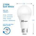thumbnail image 7 of 3-Way Led Light Bulbs A21, 50 100 150W Equivalent, 2700K Soft White, Noger 3 Way E26 light bulbs for Reading, 500-1600-2200LM, 4 Pack, 7 of 7