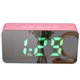 thumbnail image 5 of Reloj despertador digital con espejo LED RGB colorido, alimentado por USB o batería para escritorio, 5 of 8