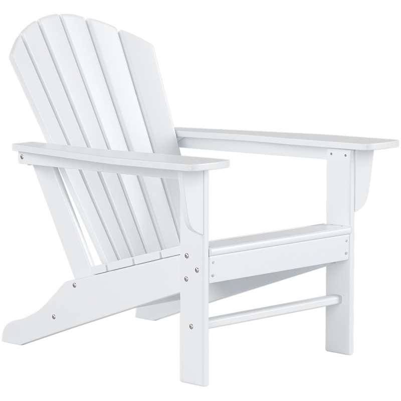 Portside 5-Piece Set Classic Adirondack Chair with Ottoman and Round Side Table - image 5 of 8