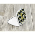 thumbnail image 2 of Letter I Football Blue and Gold Compact Mirror CJ1074-ISCM, 2 of 4