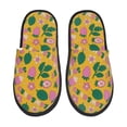 thumbnail image 2 of KLL Strawberry Slippers for Women Men House Slip on Indoor Outdoor Bedroom Furry Fleece Lined Ladies Comfy Anti-Skid Rubber Hard Sole-Medium, 2 of 8