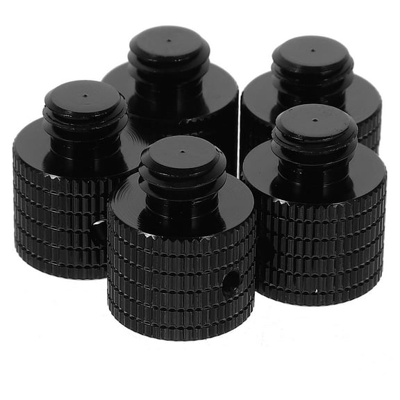 FRCOLOR  5 PCS 3/8 Camera Mount Screw Tripod Adapter Thread Phone Black