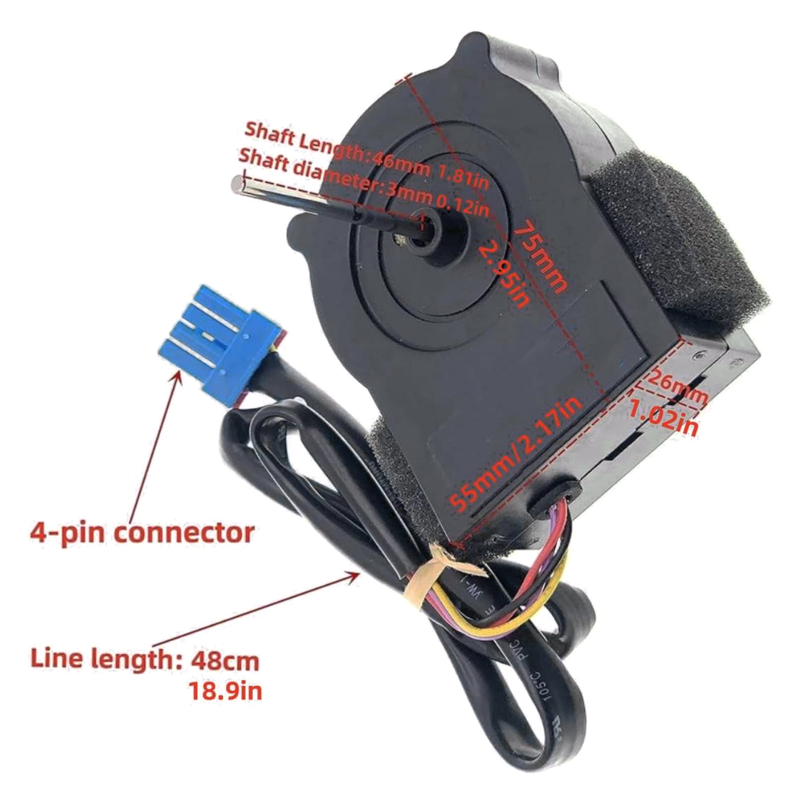 LG & Kenmore Compatible DC Fan Motor for Refrigerators Robust Design & Reliable Operation