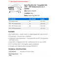 thumbnail image 2 of Spark Plug Wire Set - Compatible with 1990 - 1997 Honda Accord 2.2L 4-Cylinder 1991 1992 1993 1994 1995 1996, 2 of 2