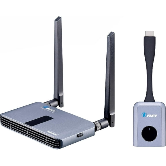 OREI 1080p 2x1 Wireless Transmitter & Receiver Up To 100ft - Perfect For Transmission From Laptop (WHD-PRO1T-K)