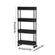 thumbnail image 3 of Slim Rolling Storage Cart 4 Tier Bathroom Storage Organizer Laundry Room Cart Mobile Shelving Unit Multi Purpose For Kitchen Bathroom Narrow Places, 3 of 6