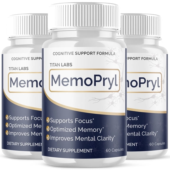 MemoPryl Advanced Brain Support Formula Supplement Memo Pryl 180 Capsules