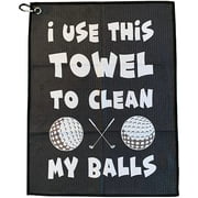 SHANKITGOLF Funny clean Golf Ball Golf Towel With Clip