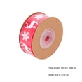thumbnail image 3 of CIMAXIC christmas 2pcs Gift Floral Packing Ribbon Christmas Silk Ribbon Gift Wrapping Grosgrain,393.7"X0.98"X0.04", 3 of 5
