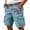 Blue, variant on Mens 250th Anniversary Usa Cargo Shorts Patriotic Baggy Shorts Comfortable Distressed Short Trousers 2026 Summer American Flag Cross Shorts with Pockets Wine XXXL