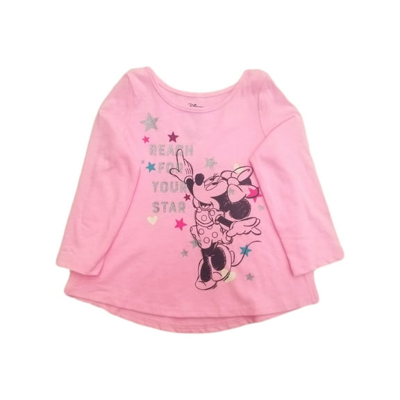 Disney Minnie Mouse Infant Girls Pink Reach For Your Star T-Shirt Tee Shirt 18M