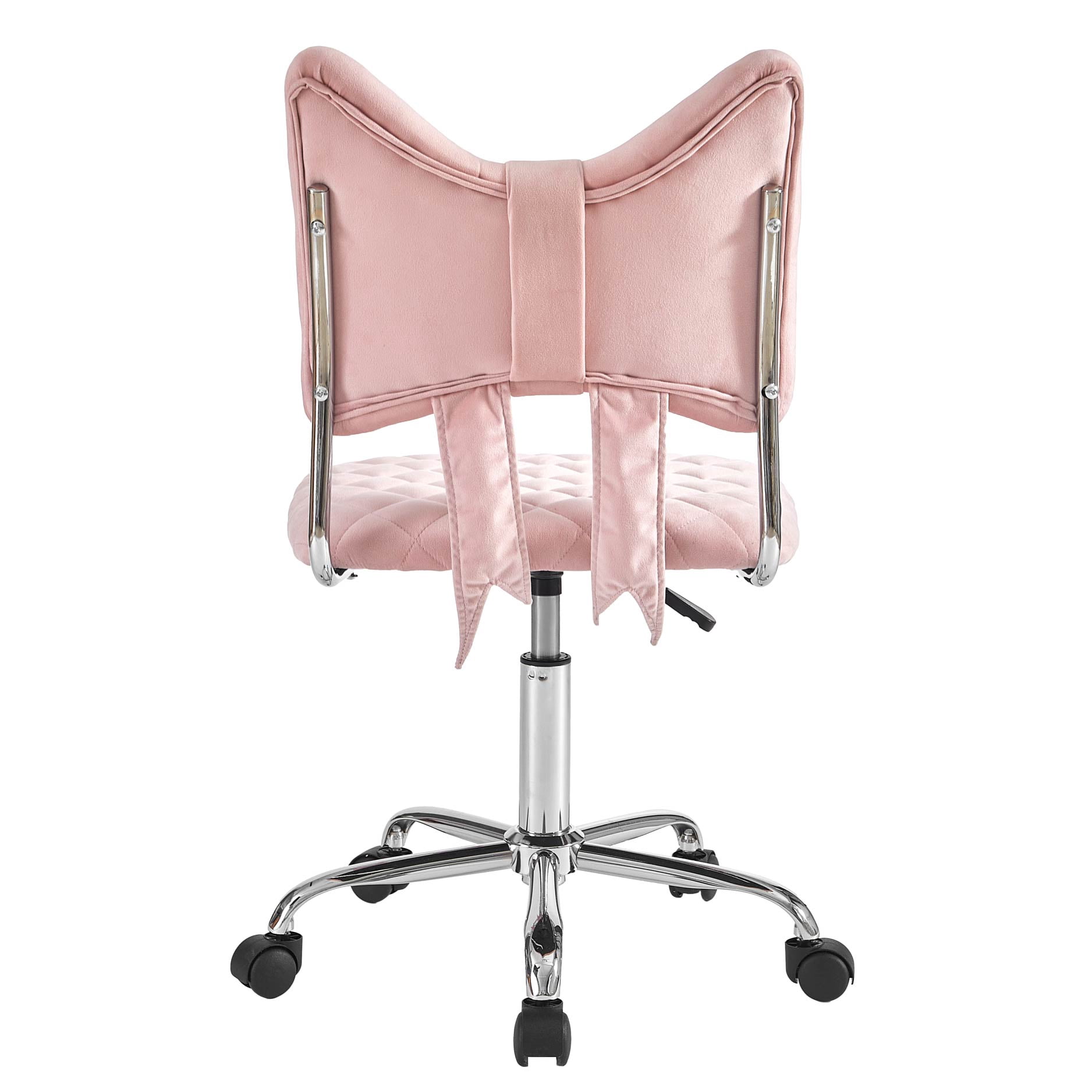 Petals & Pearls Figural Pink Bow Vanity Chair