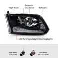 thumbnail image 6 of G-Plus LED Bar Plank Style Headlights Fit for Dodge Ram 1500 2500 3500 2013-2018 Bumper Headlamps CH2503217 55277409AD, 6 of 10