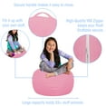 thumbnail image 2 of Posh Creations Bean Bag Stuffable Cover - Toy Organizer, Soft Cover, Kids, 2.25 ft, Pink, 2 of 3
