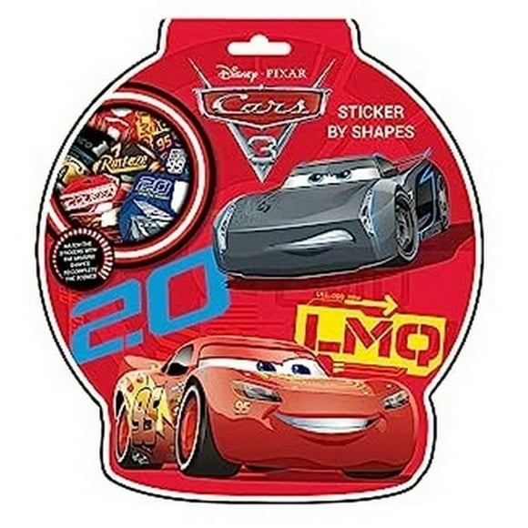 Cars Autocollants 3 en Forme de Lightning McQueen