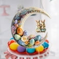 thumbnail image 6 of Wooowa Easter Festival 2D Acrylic Crescent Flower Pendant, for Home Window Hanging and Festival Decor, 6 of 9