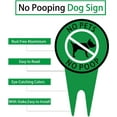 thumbnail image 3 of No Poop Signs for Lawn  No Peeing Dog Sign  Stop Dogs from Pooping or Peeing On Your Lawn Yard Sign Double Sided  Dog Sign, 3 of 7