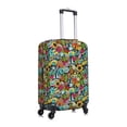 thumbnail image 3 of Haiem Color Summer Luggage Cover Printed Suitcase Covers for Luggage Elastic Washable Suitcase Protector Fits 18-32 Inch Luggage-Small, 3 of 9