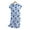 Dark Blue, variant on Tisoloow Womens Nightgowns Cotton Sleep Shirts Cartoon Printed Sleepwear Short Sleeves Night Gown Dress Casual Pajamas Pink Large