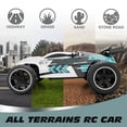 thumbnail image 3 of Tecnock RC Cars for Kids, 1:18 Scale 20 km/h 2WD Offroad Buggy, 2.4GHz Remote Control Car with USB-C Easy Charging & 50 Mins Playtime, 3 of 8