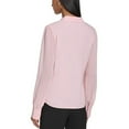 thumbnail image 2 of Calvin Klein Womens Pleated V Neck Button Down Top Silver Pink Size XL NWT, 2 of 2