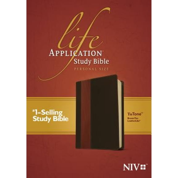 Pre-Owned NIV Life Application Study Bible, Personal Size Brown/Tan (Hardcover)