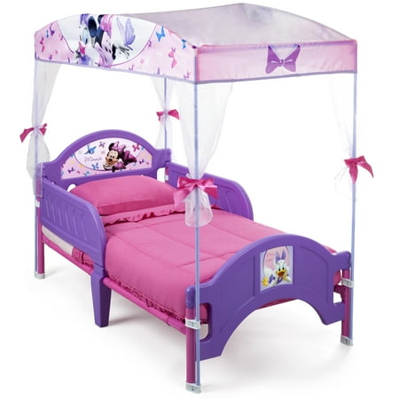 Delta Children Disney Minnie Mouse Plastic Toddler Canopy Bed, (The Best Toddler Beds)