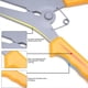 thumbnail image 5 of Kit de 14 Alicates de Resorte para Ingletes: 1 Alicate de Resorte para Ingletes, 12 Abrazaderas de Ingletes y 1 Anillo de Almacenamiento., 5 of 5