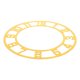 thumbnail image 2 of Reloj de espejo acrílico: moderno reloj decorativo de pared con pegatinas y números romanos para decorar la sala de estar, la entrada del hotel, 25 cm., 2 of 8
