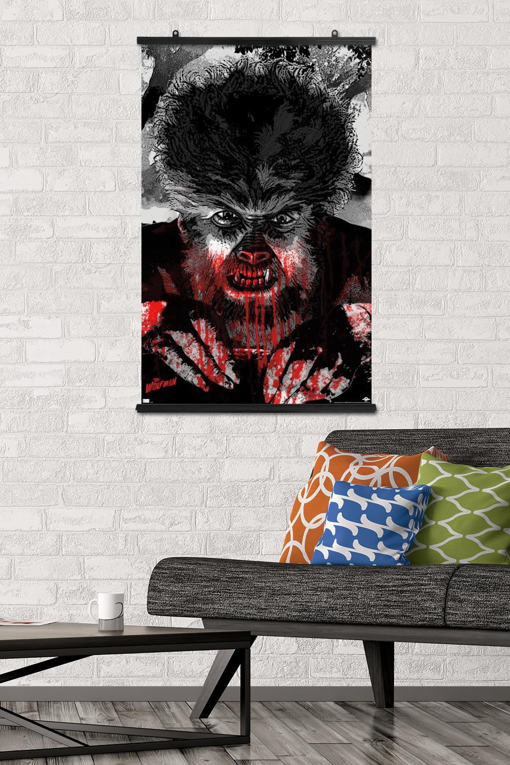 The Wolf Man - Autumn Moon Wall Poster, 22.375" x 34"