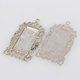 thumbnail image 2 of Vintage Tibetan Style Alloy Large Pendant Cabochon Bezel Settings Cadmium Free & Lead Free Antique Silver Rectangle Tray: 19x38mm 67x35x3mm Hole: 3mm, 2 of 2