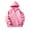 Pink, variant on Kids Girls Boys Zipper Long Sleeves Pullover Hoodie Sweatshirt Zip Up Hooded School Wear Jacket Sweat Hoodie Casual Fashion Children Age