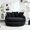 Black, variant on Gretop Oversized Oval Bean Bag Sofa with 5 Pillows,Chenille Fabric Memory Foam Floor Lounger for Adults,Emerald
