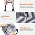thumbnail image 3 of Lifewit Lunch Bag for Women Men Medium, Insulated Lunch Box, Reusable Lunch Tote Bag Stripe, 3 of 8