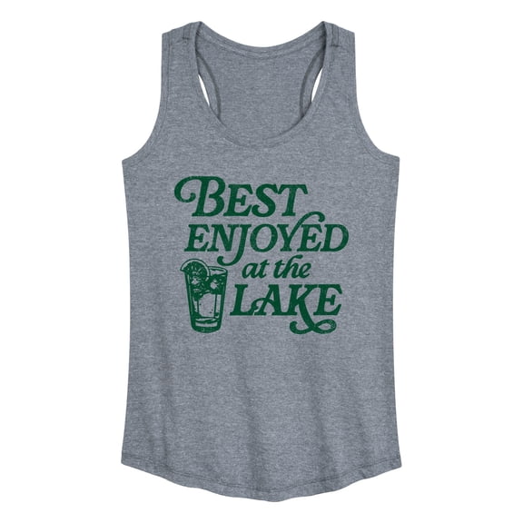 Instant Message - Enjoyed at the Lake Graphic Racerback Tank