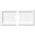 thumbnail image 1 of Ekena Millwork CMP28X14RE2-03000 3 in. ID x 9.75 in. Rectangle Architectural Grade Médaillon de Plafond Contemporain PVC - 2 Pièces, 1 of 4