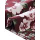 thumbnail image 5 of Blusa de Talla Grande para Mujeres Agnes Orinda con Cuello Redondo Floral de Color de Contraste y Mangas Raglán 3/4 Casual Tops 4X Burdeos, 5 of 8