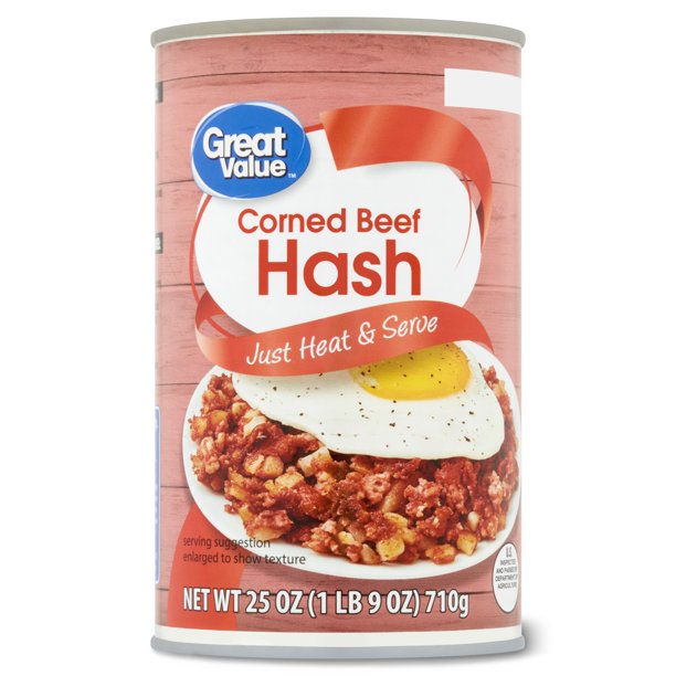 Great Value Corned Beef Hash, 25 oz Can