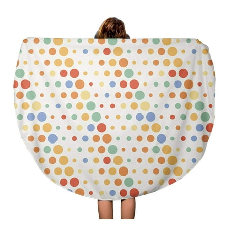 Poglip 60 Inch Round Beach Towel Blanket Abstract Small And Large 60 Inch Round Beach Towel Blanket
