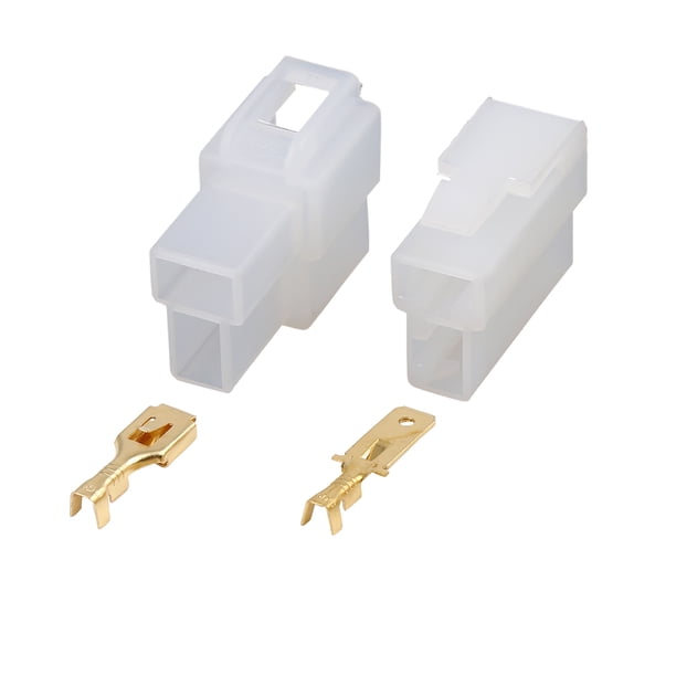 20 Conjuntos De Conectores De Cable Eléctrico De Vehículo De 2 Pines Carcasa Terminal Macho Hembra