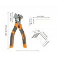 thumbnail image 3 of Wholesale 6-inch Blackened Multipurpose Window Tool: 90-Degree V-Type EPDM Rubber Strip Cutter with Pry Bar Function, Effort-Saving Design, Precision 0.45mm Cutting, Durable 60# Steel Construction, 3 of 5