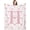 H, variant on Bow Flower Throw Blanket, Personalized Initial H Soft Fluffy Cozy Flannel Blanket, Monogrammed Gifts for Daughter Women Teen Girls, Customized Blanket for Bedroom, 50x60 in